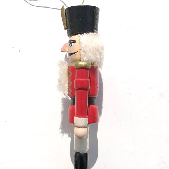 wooden nutcracker Christmas ornament lot 2 soldier and German beer mouth opens - Picture 4 of 13